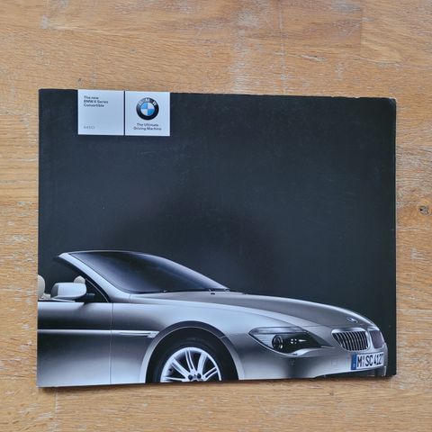 Brosjyre BMW 6-serien Cabriolet 2004 (utgave 2/2003)