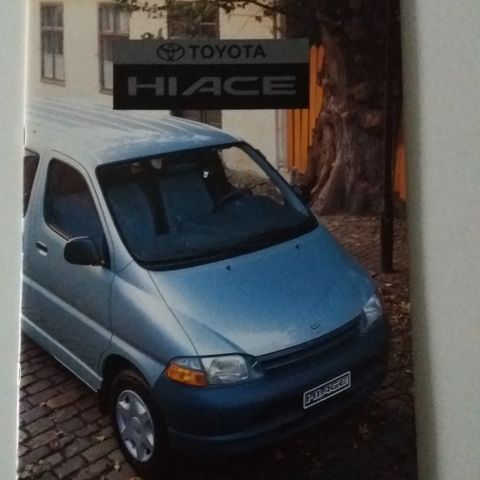 Toyota Hiace -brosjyre. (NORSK)