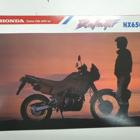 Honda Dominator NX 650 1992 mc brosjyre