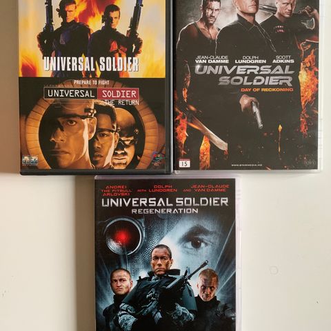 Universal Soldier DVD samling (norsk tekst)