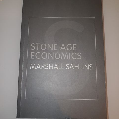 Stone age economics. Marshall Sahlins