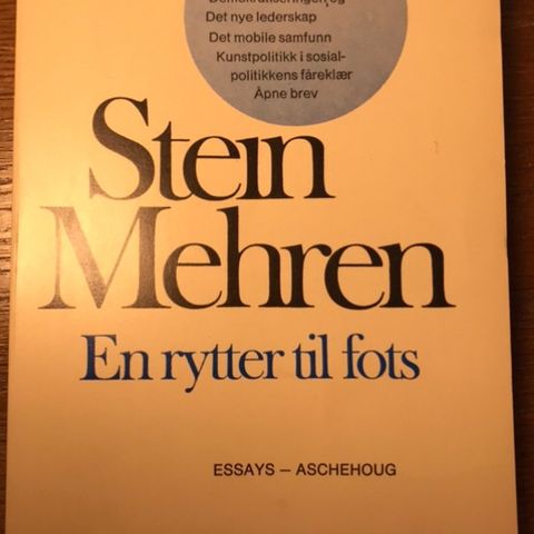 Stein Mehren En rytter til fots. 1975