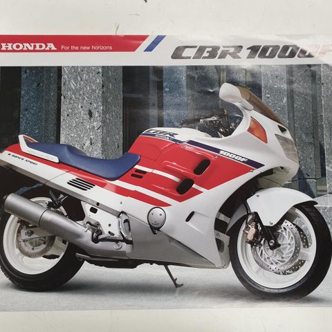 Honda CBR 1000 F 1989 1990 MC brosjyre