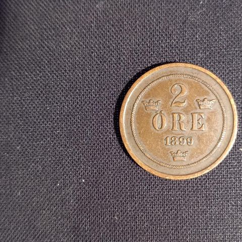 Svenske 2 øre mynt