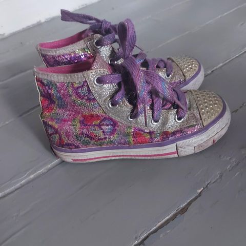 Glittersko converse strl 27