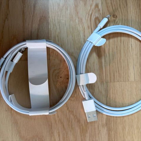 2 stk, Lightning til USB kabel