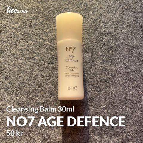 NO7 AGE DEFENCE/ CLANSING BALM