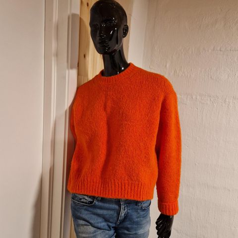 Kul Acne Studios oransje alpaca ullgenser XS/M-