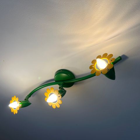 Tak/vegg lampe - blomster design