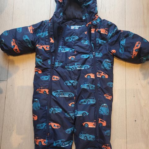 Vinterdress baby, overall, str 74 (9-12 m).