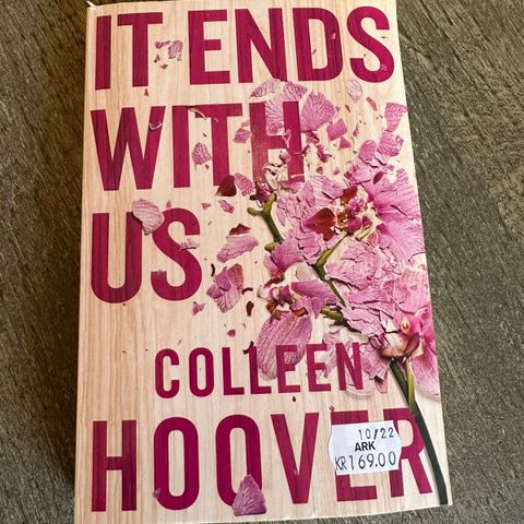 Colleen Hoover / «It ends with us» / engelsk pocket - halv pris