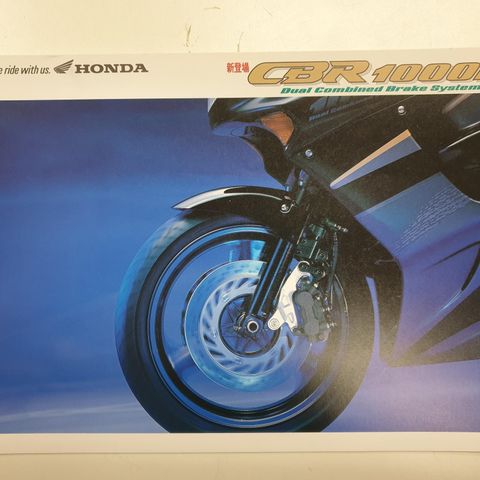 Honda CBR 1000 F 1993 mc brosjyre