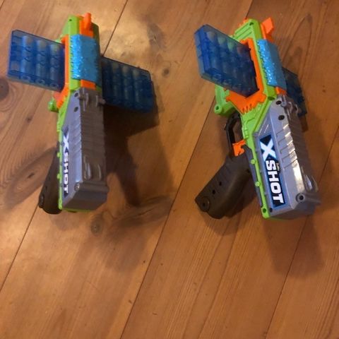 Ulike Nerf og xShots selges