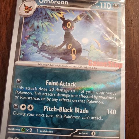 UMBREON GAMESTOP PROMO - Pokemon-Kort