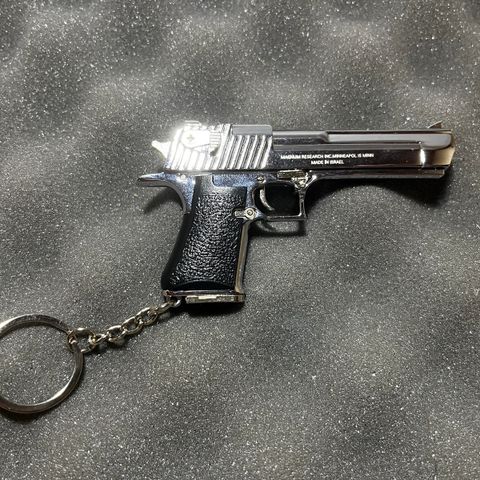 Miniature gun toy Desert Eagle Bright Silver