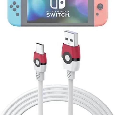 Pokémon ladekabel USB-A til USB-C