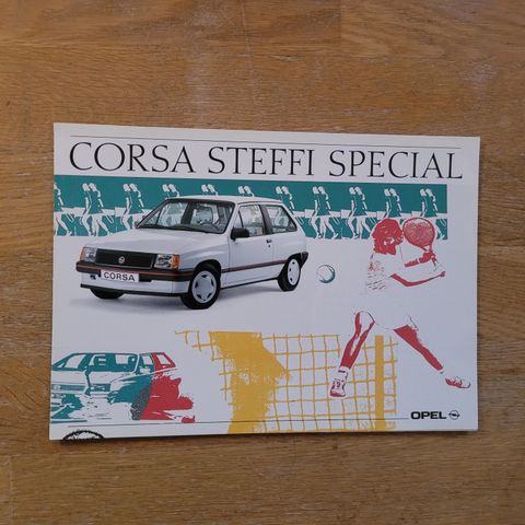 Brosjyre Opel Corsa Steffi Special 1990