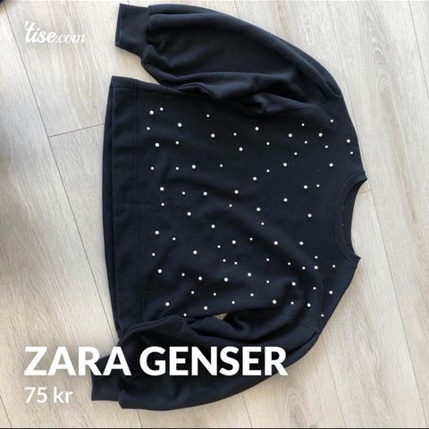 Genser med perler fra Zara