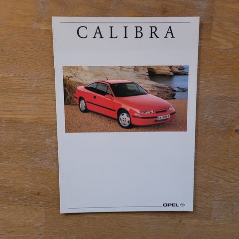 Brosjyre Opel Calibra1992