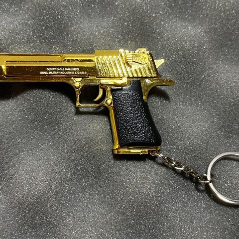 Miniature gun toy Desert Eagle Gold