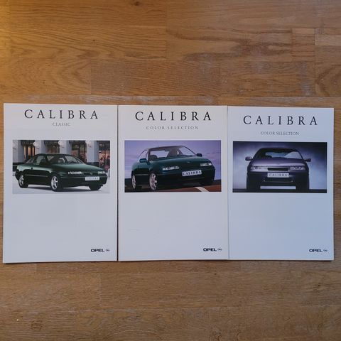 Brosjyre Opel Calibra kampanjemodeller