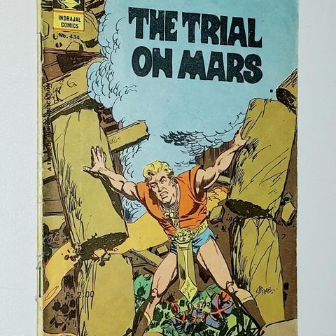 VINTAGE INDRAJAL COMICS. THE TRIAL ON MARS NR.434 1982.Eng.tekst.Annonse nr.1