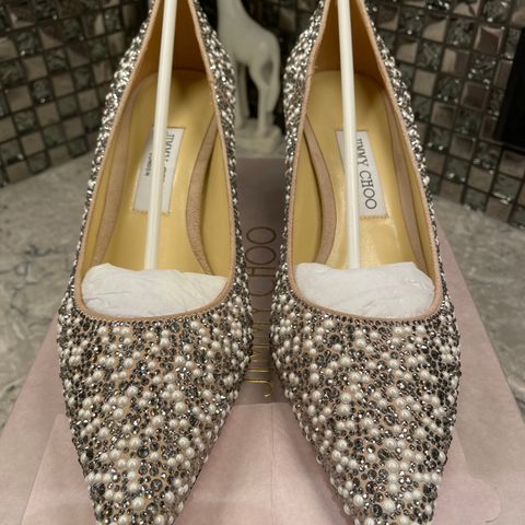 Jimmy Choo - Crystals and Pearls pumps
