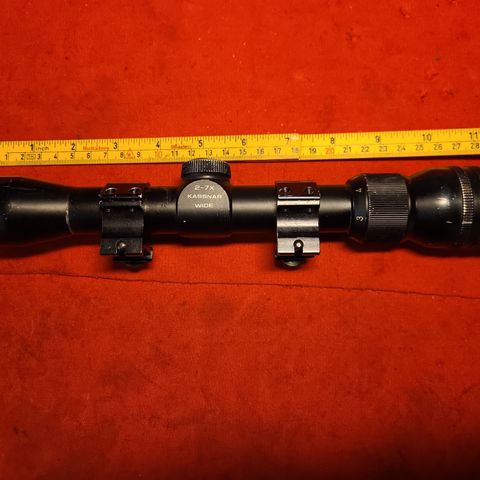 Kassnar 2-7 Wide kikkertsikte. Ringer for 21mm festespor