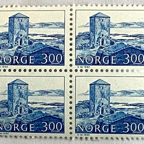 Norge 1982 NK 907 Selje kloster på Selja  4-blokk Postfrisk