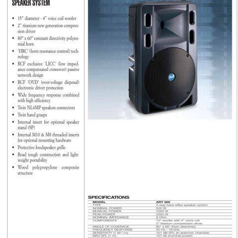 sub, høytalere - RCF -  discolys, PA utstyr selges veldig rimelig. gi bort pris