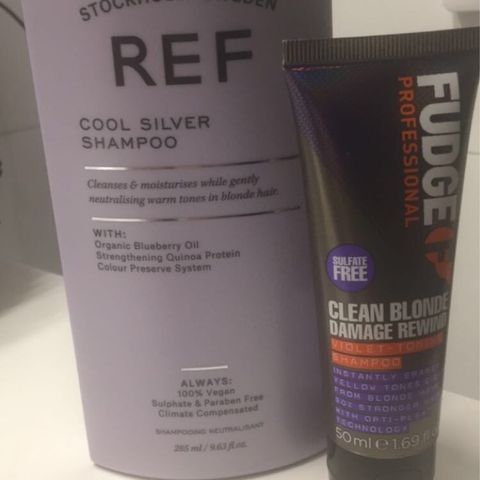Lilla shampoo - frisør shampoo REF + damage for blondt hår