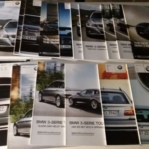 FLOTTE BMW 3-Serie sedan og Touring -brosjyrer.