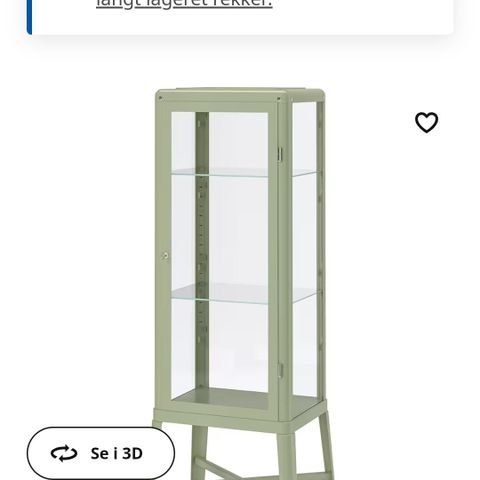 IKEA vitrineskap