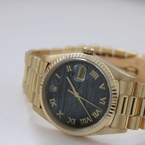 Rolex Datejust 16238 18K Gult Gull Ferrit Skive