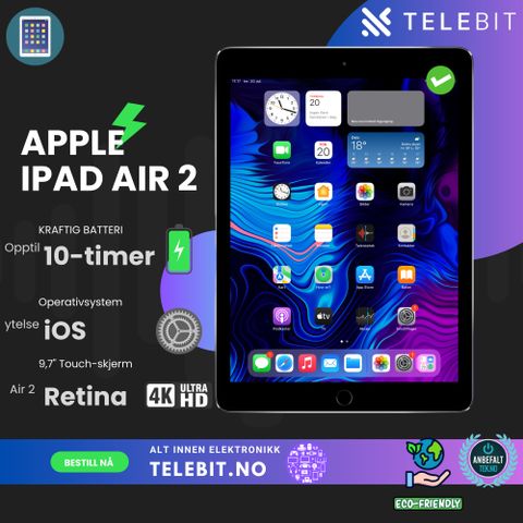 Apple iPad Air 2 (2-års garanti) 2022