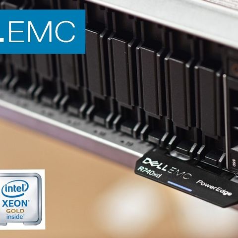 DELL EMC Poweredge R740xd kraftig server NVMe (garanti 2 år)