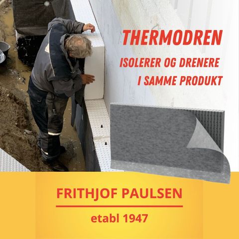 10 cm Thermodren Isolasjonsplater / dreneringsplater