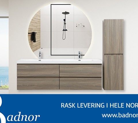 Badnor Melin 160cm+40cm møbelpakke (5511) m/ Sissel speil