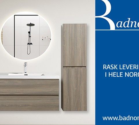 Badnor Melin 100cm+40cm møbelpakke (5331) m/ Lissie speil