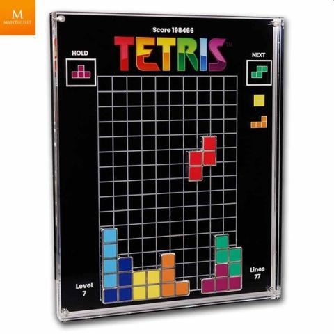 Niue 1 oz sølv TETRIS 2023 Tetrimino Shapes 7 Mynter sett i kvalitet BU