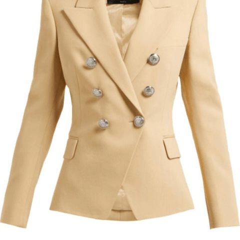 BALMAIN Beige Double Breasted Blazer