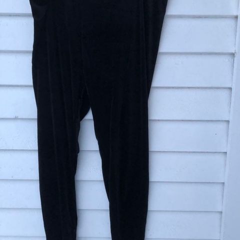 Fløyel/velour tights sort 58/60