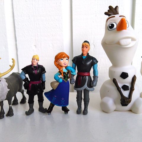 Frozen: Elsa Frost Disney- figurer og en gym-pose/ryggsekk .