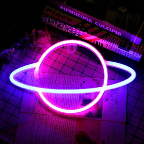 Neon Led Lampe Planet