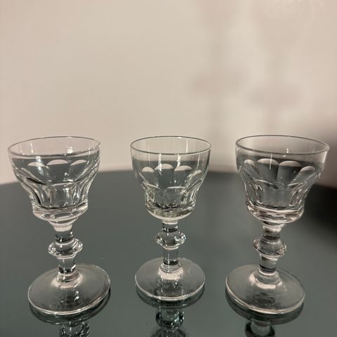 3 Krystallglass fra Hadeland. Brynhild.