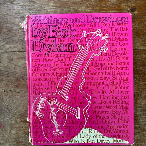 BOB DYLAN "Writings and Drawings" Tekstsamling og tegninger fra 1972