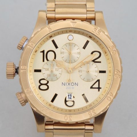 NIXON CHRONO helt gull klokke 48-20 / A486-502