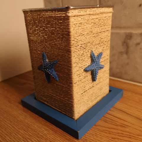 Maritim stearinlysholder - 15,5 x 10 cm