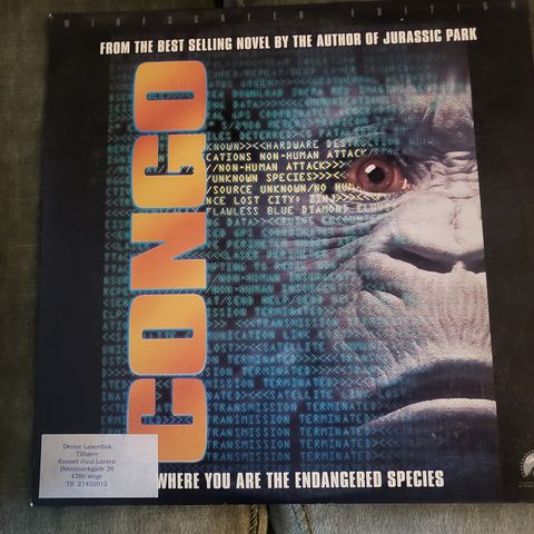 Congo. Film på laserdisc