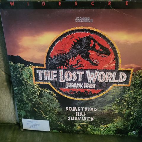 The Lost World Jurassic Park fra steven Spielberg. Laserdisc